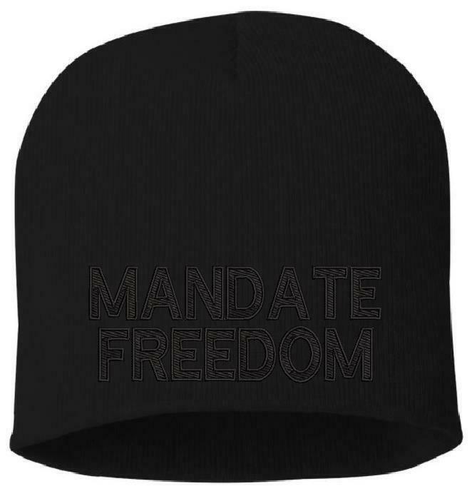 MANDATE FREEDOM Embroidered Winter hat - Various Colors, Beanie or Cuff #FJB - Powercall Sirens LLC
