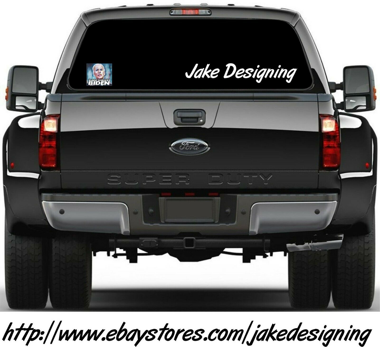 Bare Shelves Biden Picture Joe Biden FJB Let's Go Brandon Sticker or Magnet FJB - Powercall Sirens LLC