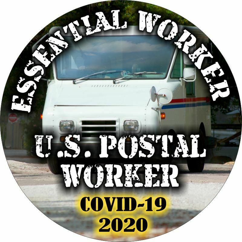 Essential Worker Sticker - Postal Service Worker Window Decal - Various Sizes - Powercall Sirens LLC