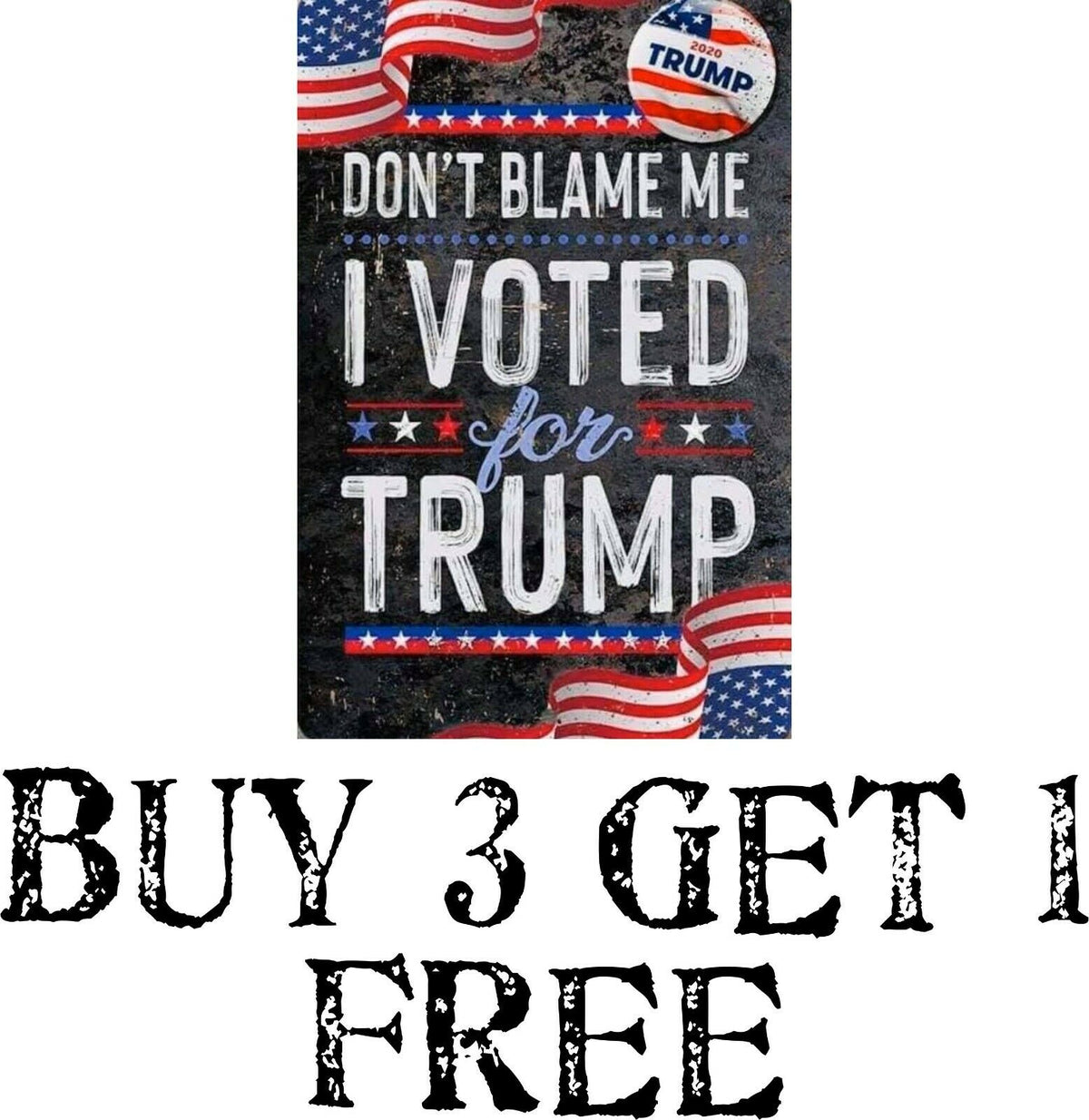 Don't Blame Me I voted for Trump USA Style Bumper Sticker 6" x 4" Decal MAGA - Powercall Sirens LLC