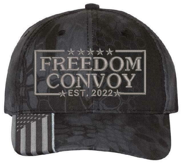 Freedom Convoy 2022 Embroidered Hat - USA300 Style Adjustable Hats - Various - Powercall Sirens LLC