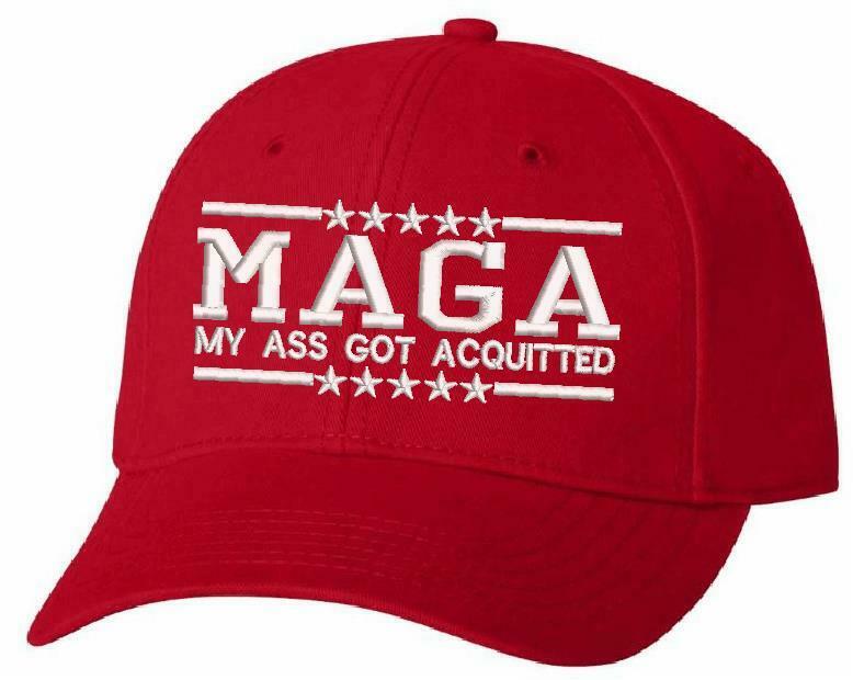 Trump Hat - MAGA My Ass Got Acquitted Embroidered Adjustable Ball Cap TRUMP HAT - Powercall Sirens LLC