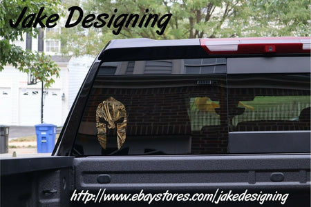 Spartan Decal - Realtree Max 5 Design Exterior window decal - various sizes - Powercall Sirens LLC