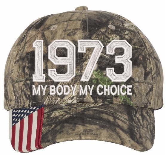 Pro Choice 1973 Hat (Embroidered USA300 Hat) Women's Rights Feminism Roe v Wade - Powercall Sirens LLC