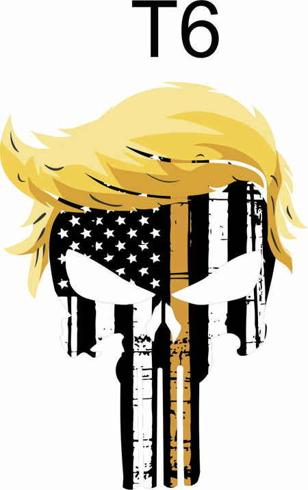 Trump Punisher with Hair Window Decal - Powercall Sirens LLC