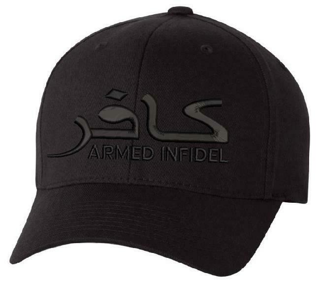 Armed Infidel Embroidered Flex fit or Adjustable Ball Cap - Various Options - Powercall Sirens LLC