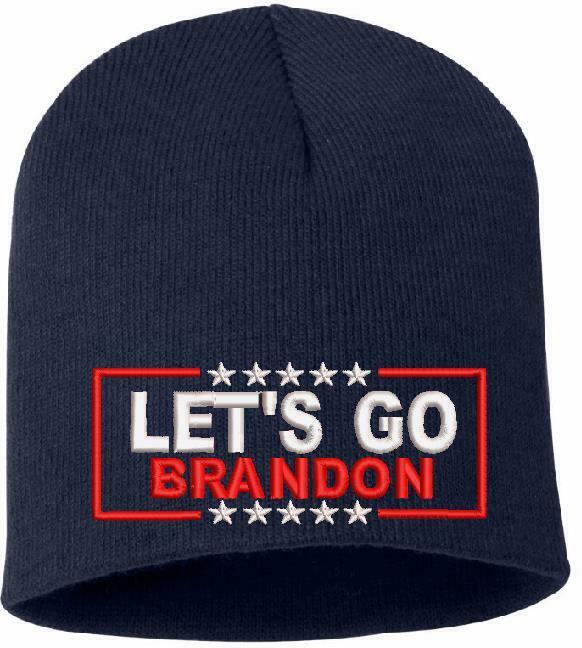 Let's Go Brandon Embroidered Winter Hat-Cuff or Beanie Style FU46 FJB Trump 2024 - Powercall Sirens LLC