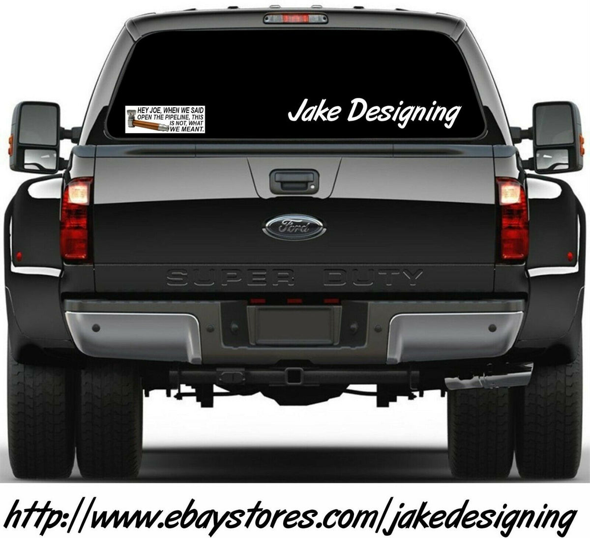 Joe Biden Pipeline Crack Bumper Sticker or Magnet - 8.6" x 3" FJB FU46 Biden - Powercall Sirens LLC