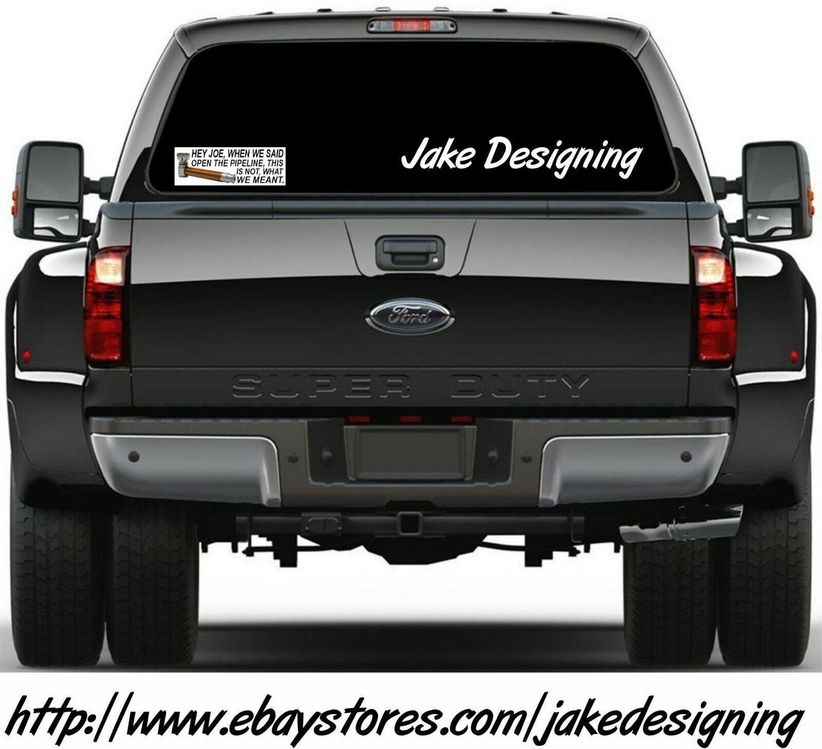 Joe Biden Pipeline Crack Bumper Sticker or Magnet - 8.6" x 3" FJB FU46 Biden - Powercall Sirens LLC