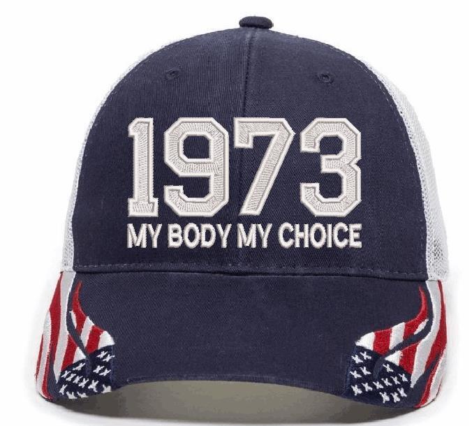 Pro Choice 1973 Hat (Embroidered USA300 Hat) Women's Rights Feminism Roe v Wade - Powercall Sirens LLC