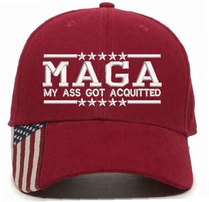 Trump Hat - MAGA My Ass Got Acquitted Embroidered Adjustable Ball Cap TRUMP HAT - Powercall Sirens LLC