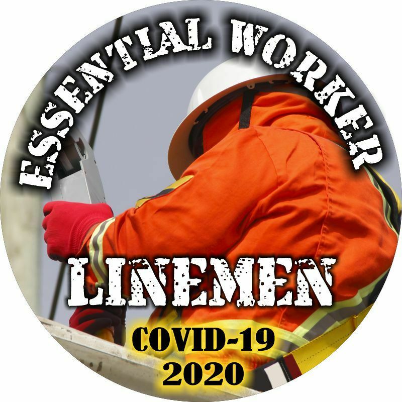 Essential Worker Sticker - Linemen Linesmen Window Decal - Various Sizes - Powercall Sirens LLC