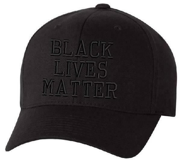 Black Lives Matter Embroidered Hat - AH-30 Adjustable or USA-300 Flag Hat - Powercall Sirens LLC