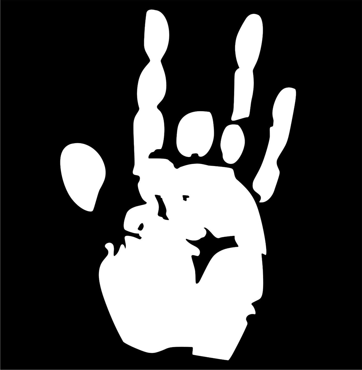 Jerry Garcia Hand  Decal- The Grateful Dead 8" Tall FREE SHIPPING - Powercall Sirens LLC