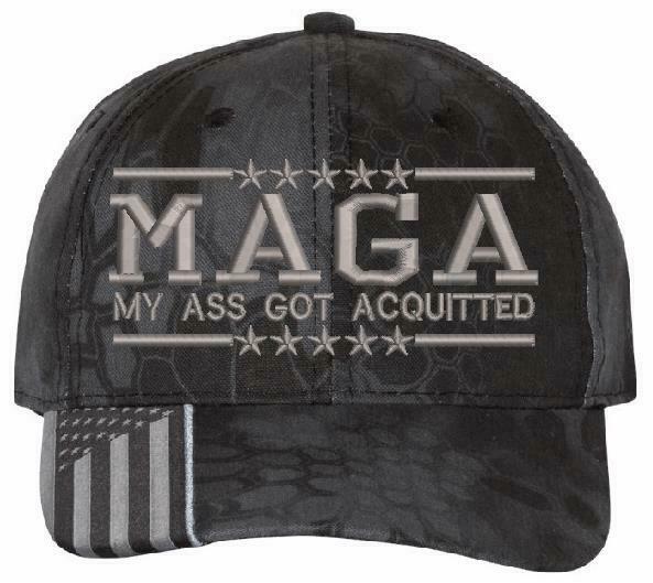 Trump Hat - MAGA My Ass Got Acquitted Embroidered Adjustable Ball Cap TRUMP HAT - Powercall Sirens LLC