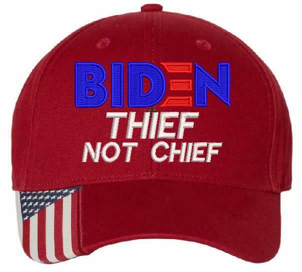 Joe Biden Hat Thief Not Chief Adjustable USA300 Embroidered Hat Biden Hat - Powercall Sirens LLC