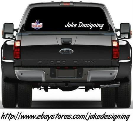 Freedom Convoy 2022 Window Decal / Hardhat Decal Graphic- Various Sizes - Powercall Sirens LLC