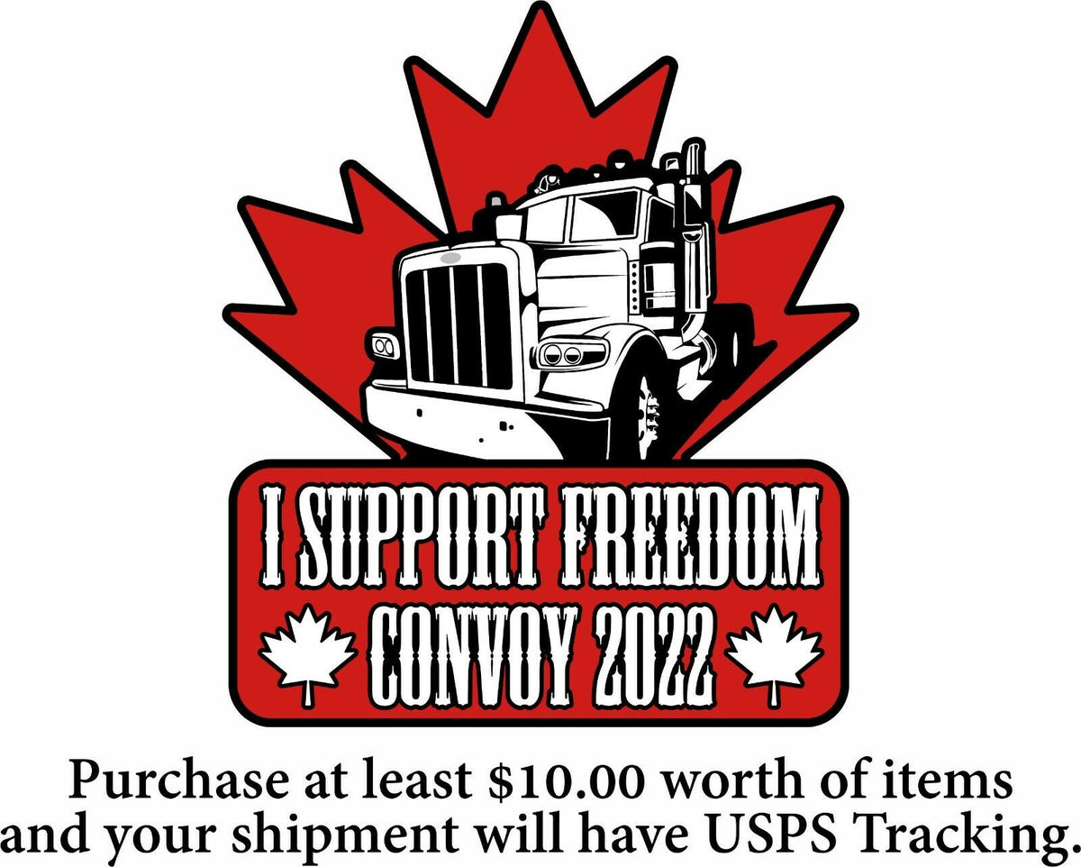 Freedom Convoy Decal - Support our Truckers 2022 Fringe Minority Window Decal - Powercall Sirens LLC