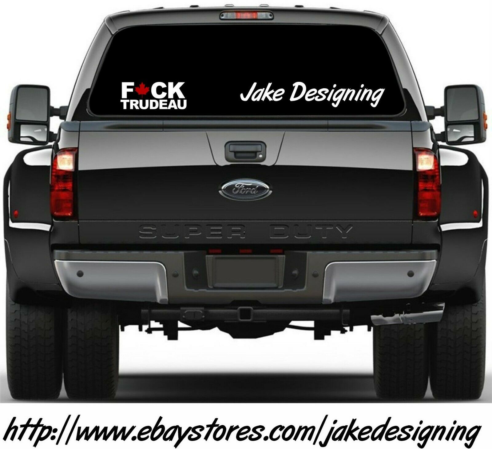 F*CK TRUDEAU Sticker Decal Canadian Maple Leaf Funny - Various Sizes Die Cut - Powercall Sirens LLC