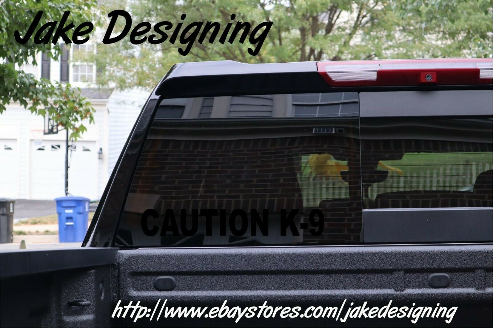 Caution K-9 Decal 2.5" x 24" Large Dog Sticker Various Colors/Materials K9 Decal - Powercall Sirens LLC