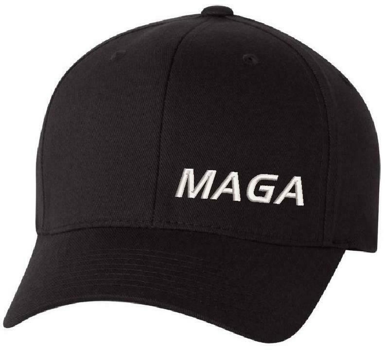 Make America Great Again Hat Flex Fit with Lower Side MAGA Embroidered Design - Powercall Sirens LLC