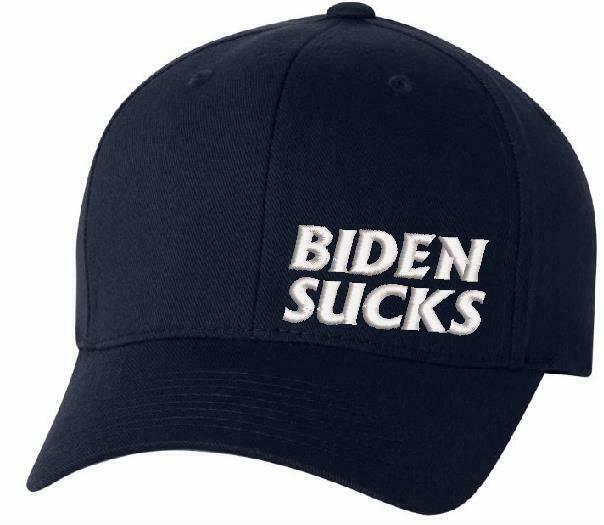 Anti Biden Hat - "BIDEN SUCKS" SMALL Embroidered Flex Fit Hat - Various colors - Powercall Sirens LLC