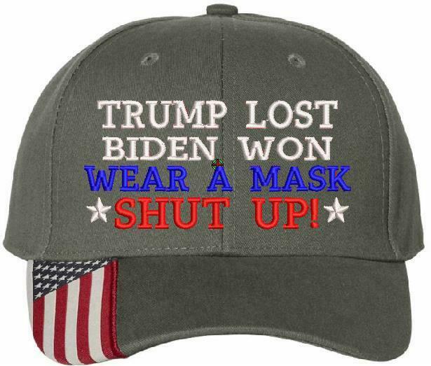 Joe Biden Won Trump Lost Wear a Mask Shut Up Adjustable USA300 Embroidered Hat - Powercall Sirens LLC