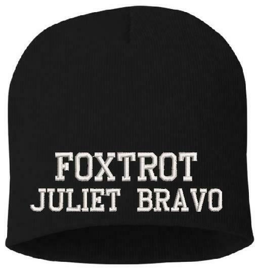 Foxtrot Juliet Bravo FJB Anti Biden Winter Hat - Beanie or Cuff Black or Navy - Powercall Sirens LLC