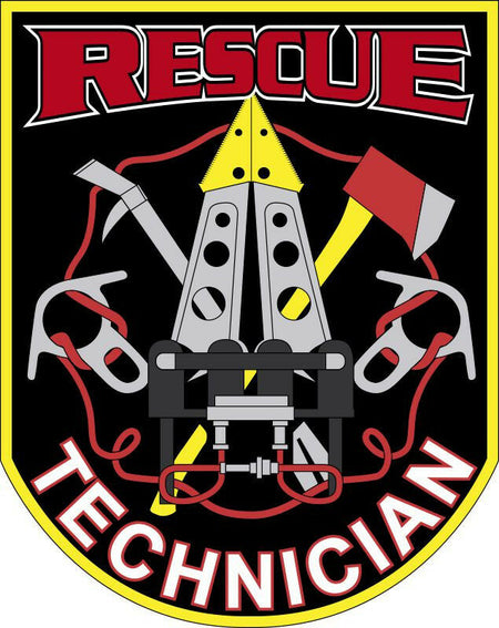 Rescue Technician Firefighter EMS Window Sticker - Various sizes & Free Shipping - Powercall Sirens LLC