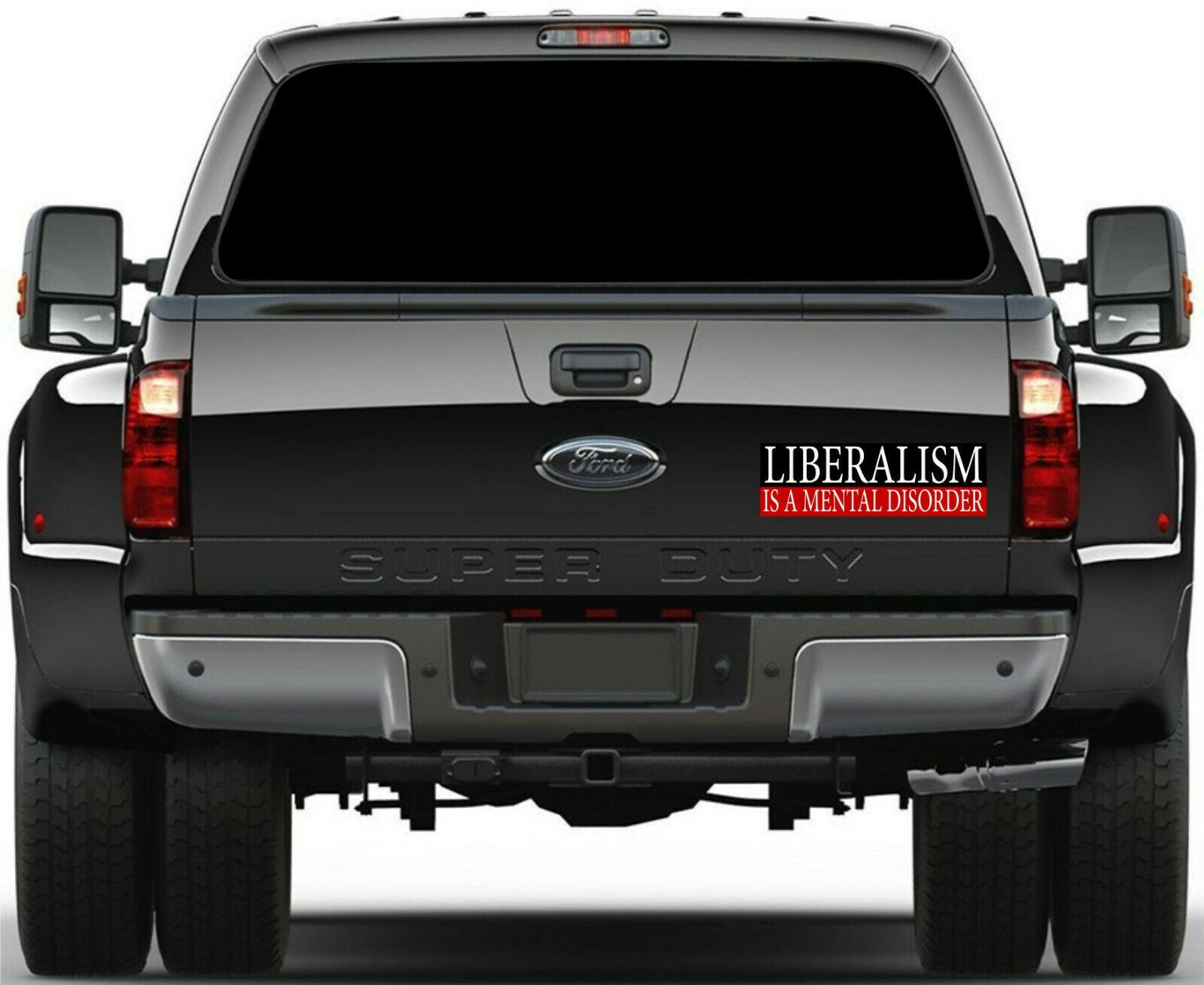 Liberalism is a Mental Disorder Conservative 2 Funny Bumper Stickers 8.8" X 3" - Powercall Sirens LLC