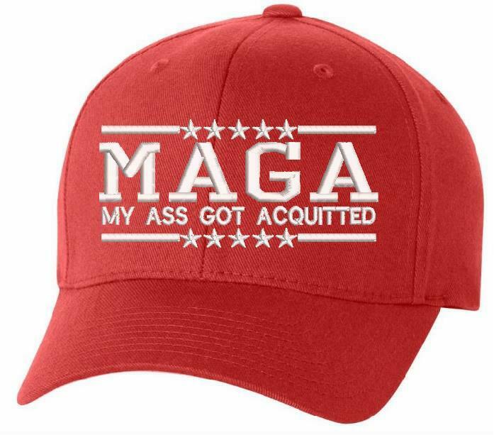 Trump Hat - MAGA My Ass Got Acquitted Embroidered Flex Fit Ball Cap MAGA TRUMP - Powercall Sirens LLC