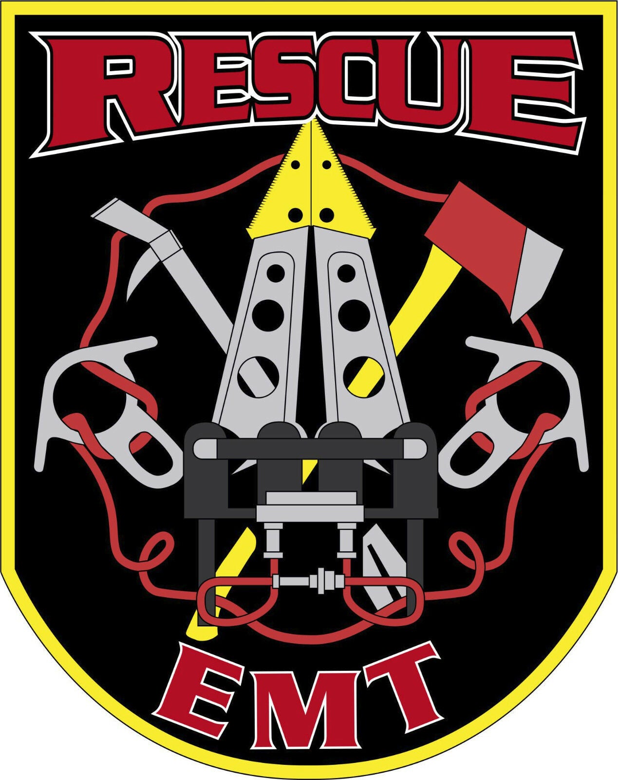 Rescue EMT Fire and Rescue Window Sticker – Powercall Sirens LLC