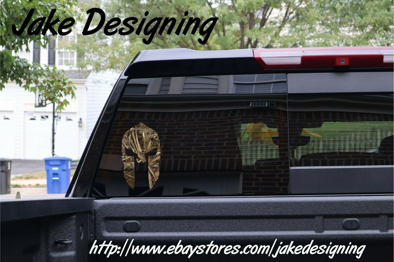 Spartan Decal - Realtree Max 5 Design Exterior window decal - various sizes - Powercall Sirens LLC