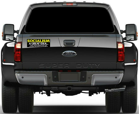 Socialism Until you run out of other peoples money Bumper Sticker 8.7"x3" B3GOF - Powercall Sirens LLC