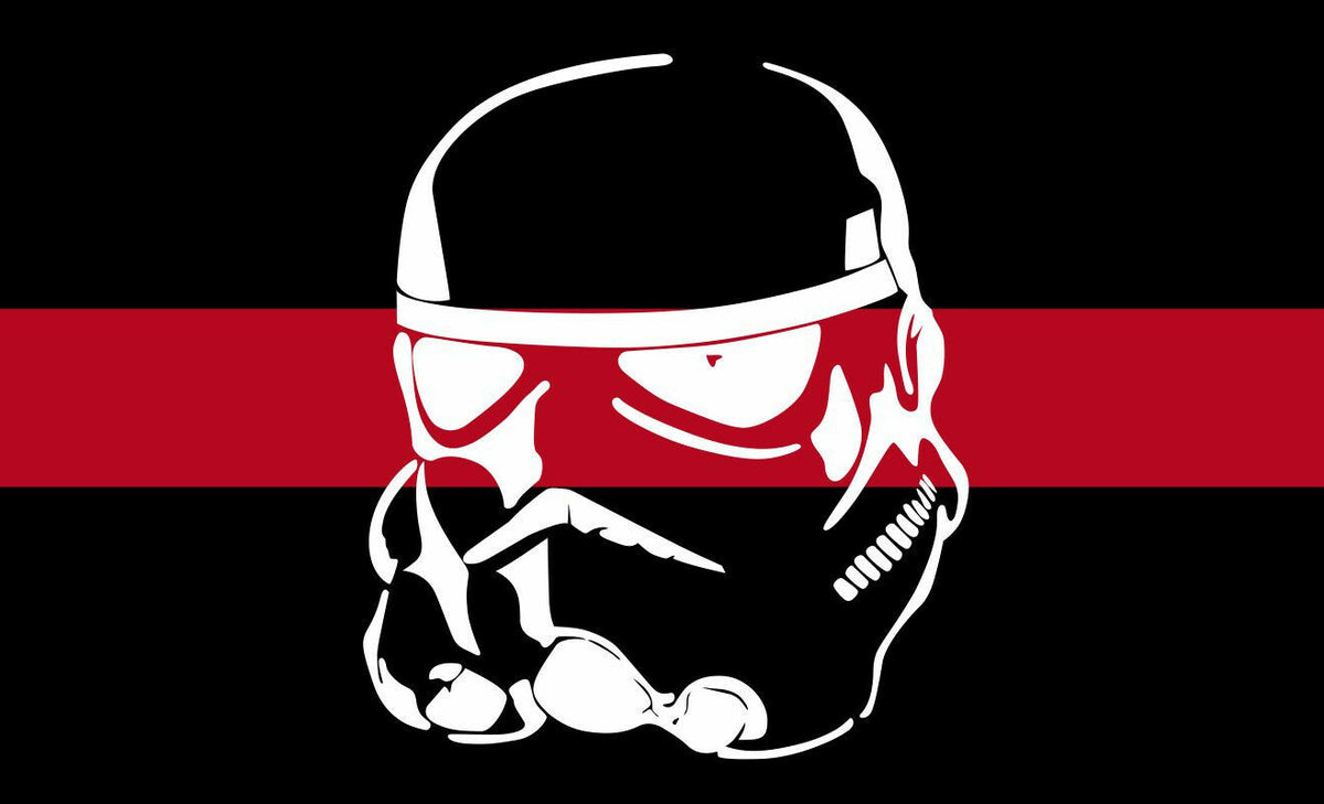 Thin Red Line Decal - STORMTROOPER Red Line Decal in Various Sizes - Powercall Sirens LLC