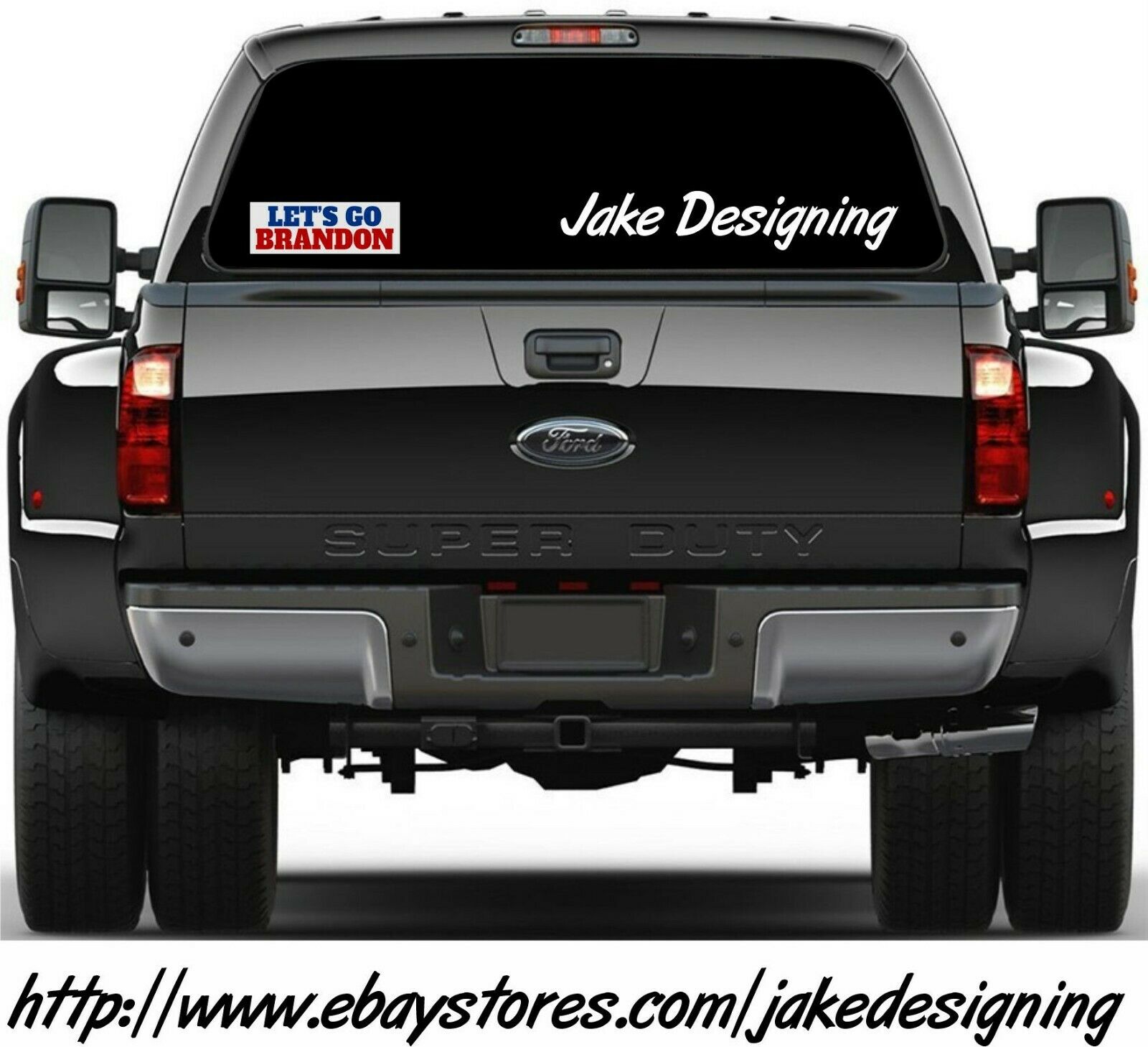 Let's Go Brandon Sticker - Car Truck Bumper Vinyl Decal FJB Fck Joe Biden FU46 - Powercall Sirens LLC