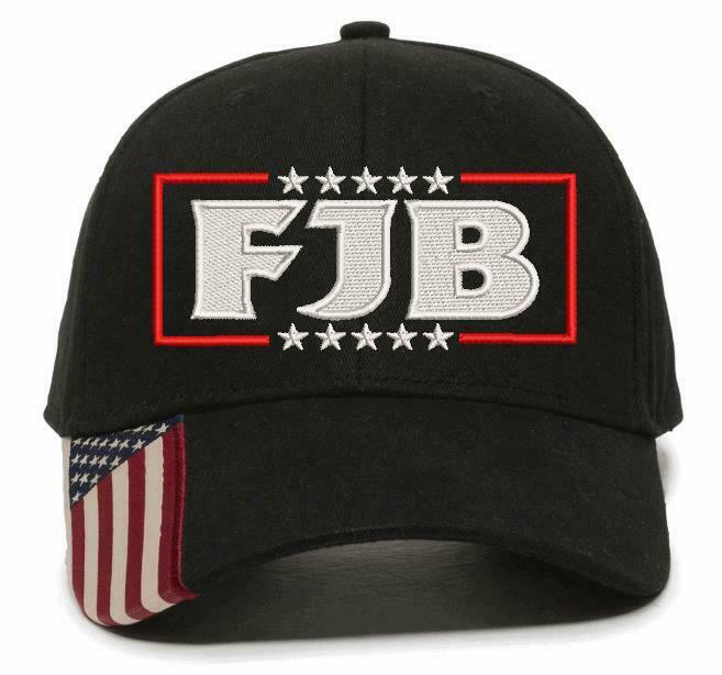 FJB Let's Go Brandon Embroidered Hat - FJB Stars Version - Adjustable USA300 Hat