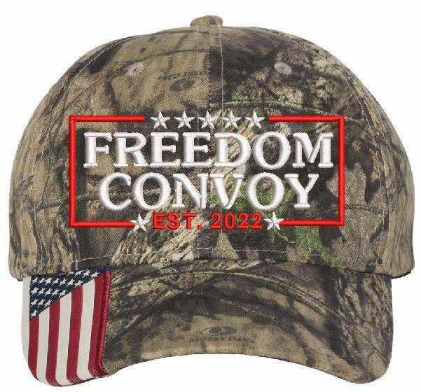 Freedom Convoy 2022 Embroidered Hat - USA300 Style Adjustable Hats - Various - Powercall Sirens LLC