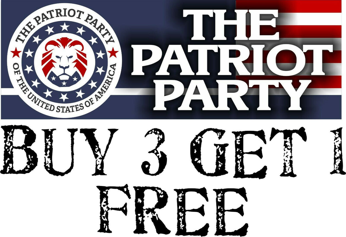 Patriot Party Trump 2024 Bumper Sticker 8.7" x 3" - Powercall Sirens LLC