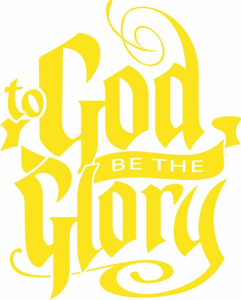 God Be the Glory Religious Christian Decal - Powercall Sirens LLC
