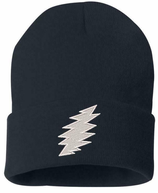 Grateful Dead SYF 'Bolt" Embroidered  WINTER HAT Various Colors Garcia Hat - Powercall Sirens LLC