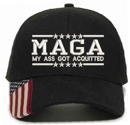 Trump Hat - MAGA My Ass Got Acquitted Embroidered Adjustable Ball Cap TRUMP HAT - Powercall Sirens LLC