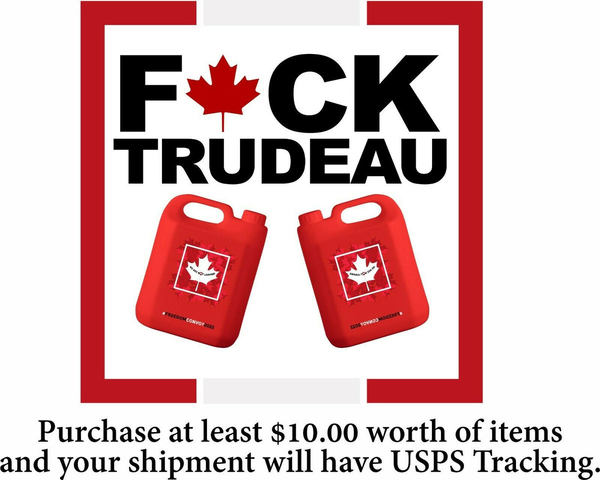 JUSTIN TRUDEAU Freedom Convoy Gas Can Window Decal or Magnet Various Sizes - Powercall Sirens LLC