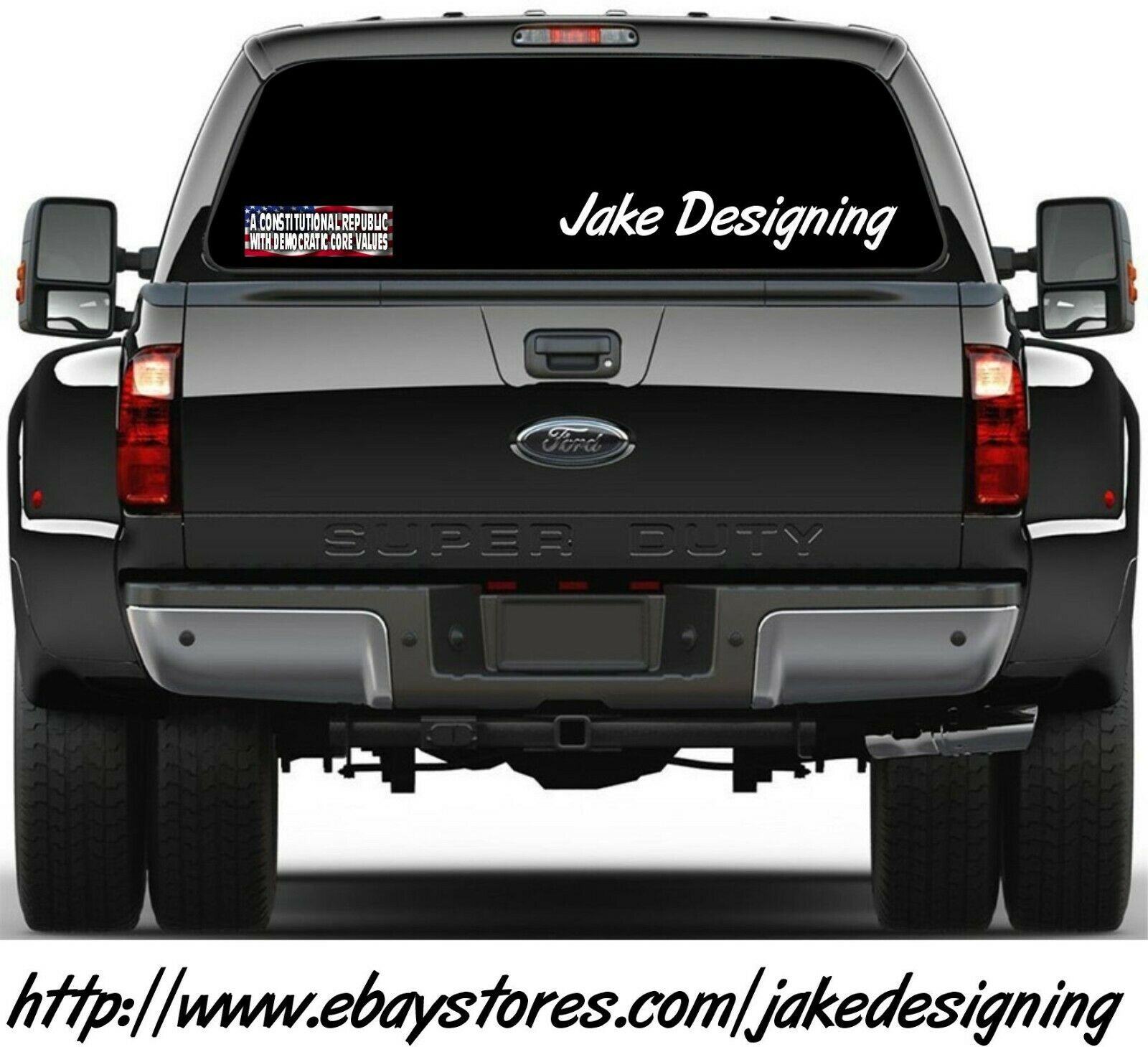 Anti Government Bumper Sticker "A Constitutional Republic with Democrat Values" - Powercall Sirens LLC