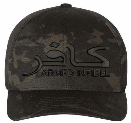 Armed Infidel Embroidered Flex fit or Adjustable Ball Cap - Various Options - Powercall Sirens LLC