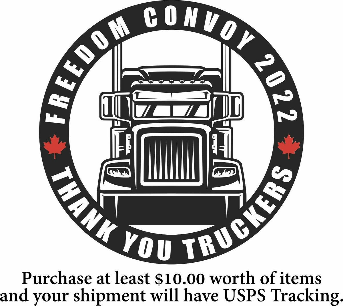 Freedom Convoy Decal - Thank you Truckers Fringe Minority Window Decal Freedom - Powercall Sirens LLC