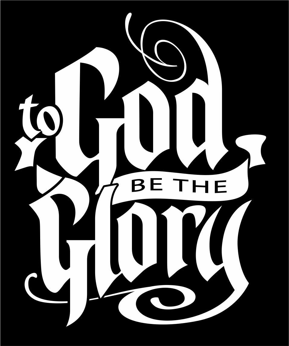 God Be the Glory Religious Christian Exterior Window Decal - Various Sizes - Powercall Sirens LLC