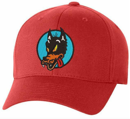 Grateful Dead Wolf Embroidered Flexfit Ball Cap Black, Navy or Olive - Var. Size - Powercall Sirens LLC
