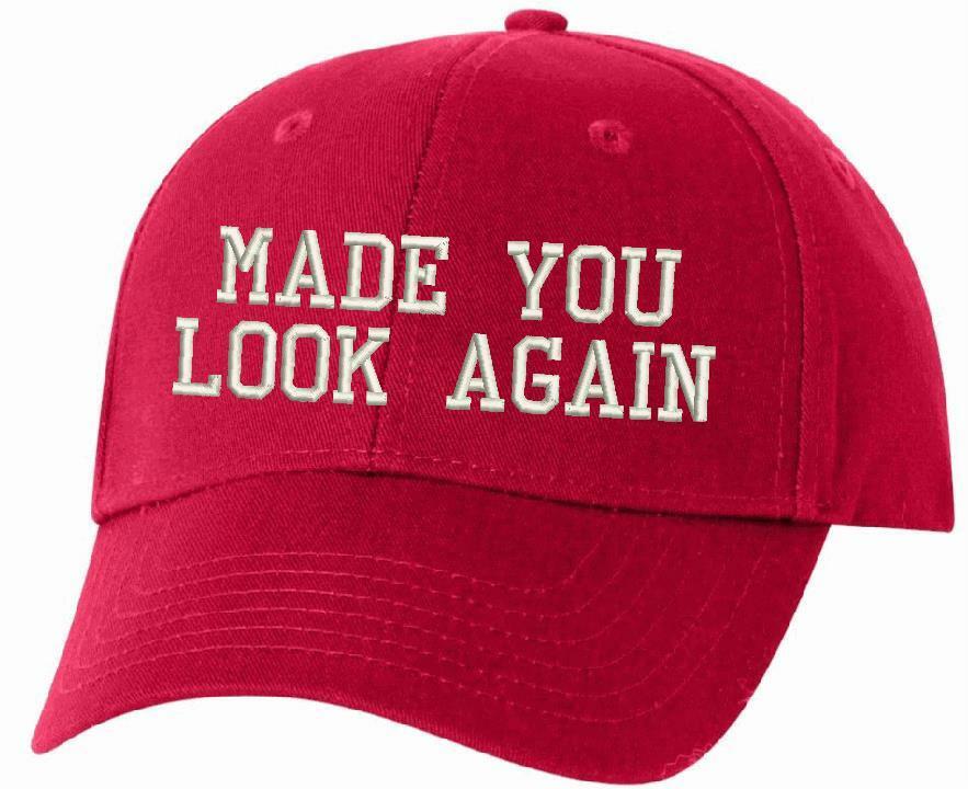 MADE YOU LOOK AGAIN MAGA Embroidered Adjustable/Flex/WH Donald Trump MAGA Hat - Powercall Sirens LLC