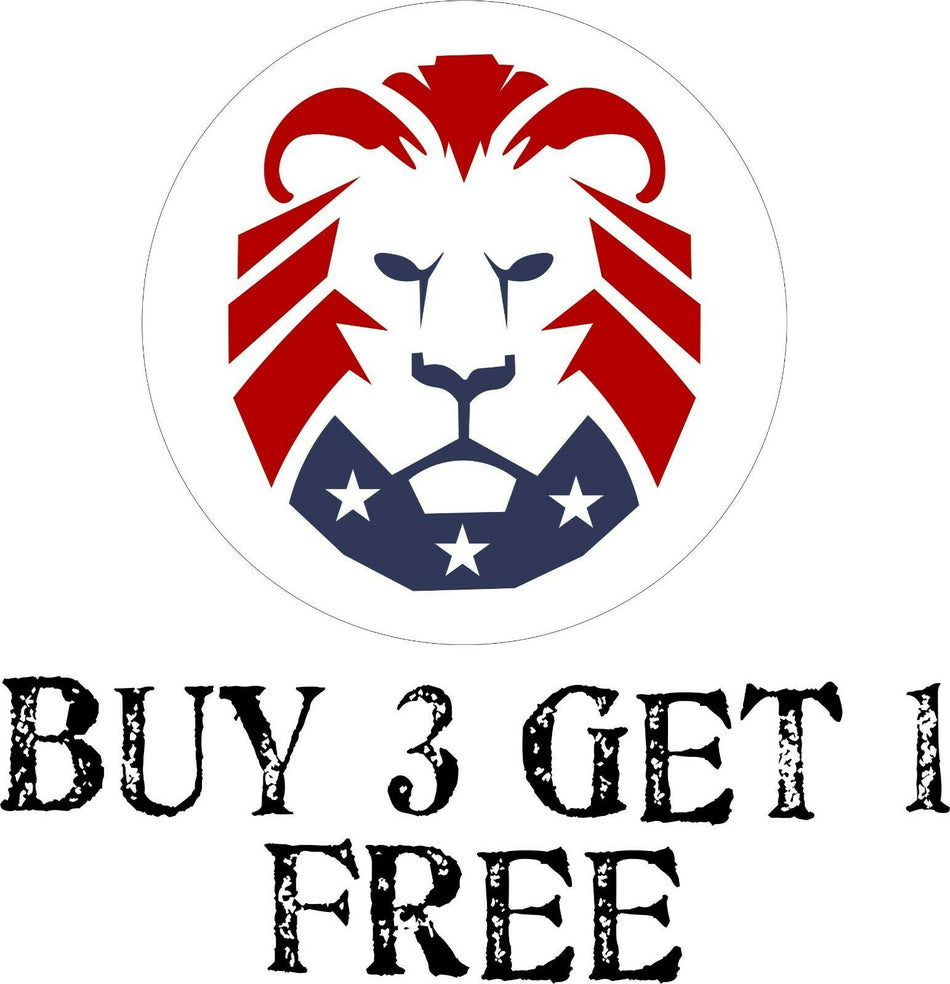 Patriot Party Lion Trump 2024 Decal - Various Sizes Patriot Party Donald Trump - Powercall Sirens LLC